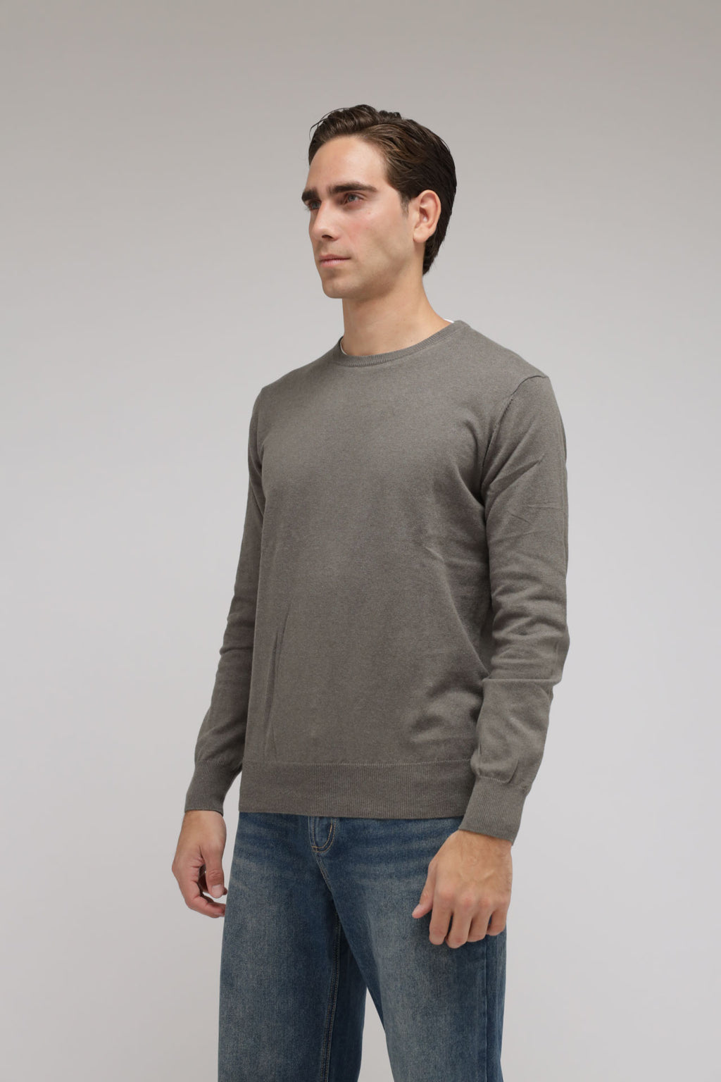 Girocollo Cotone e Cashmere Premium