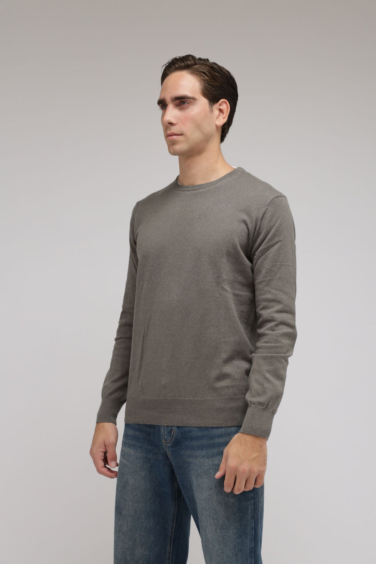 Girocollo Cotone e Cashmere Premium