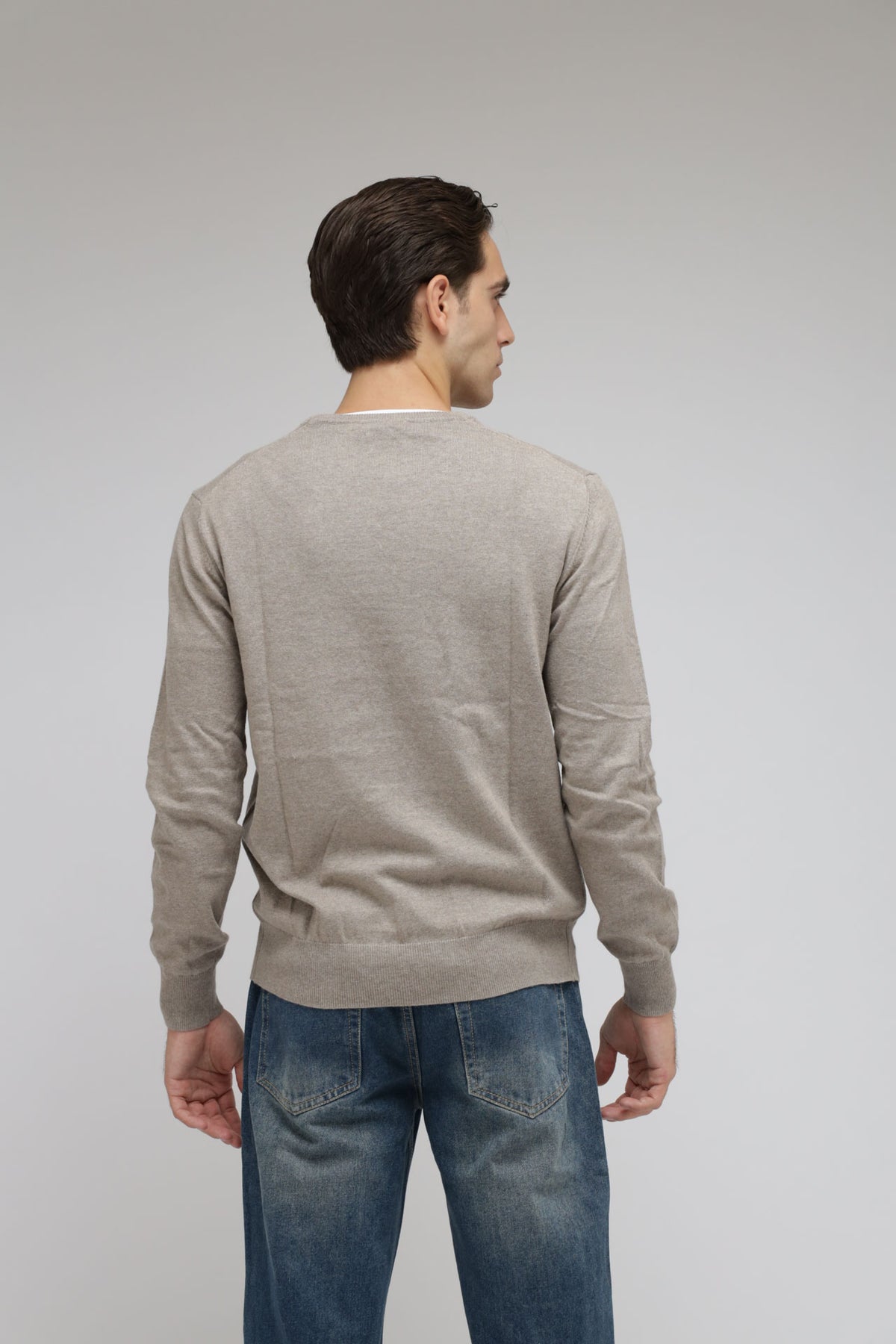Girocollo Cotone e Cashmere Premium